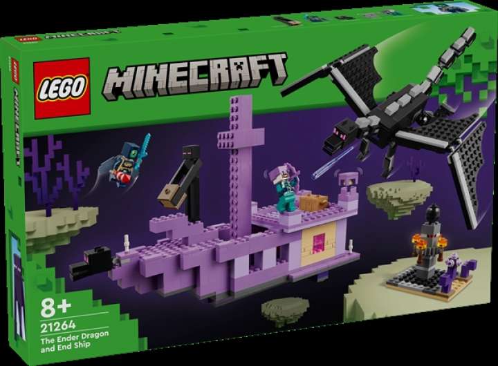 Priser på Ender-dragen og End-skibet - 21264 - LEGO Minecraft