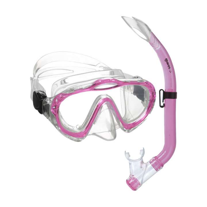 Priser på Mares Sharky 4-7 år junior maske/snorkelsæt pink