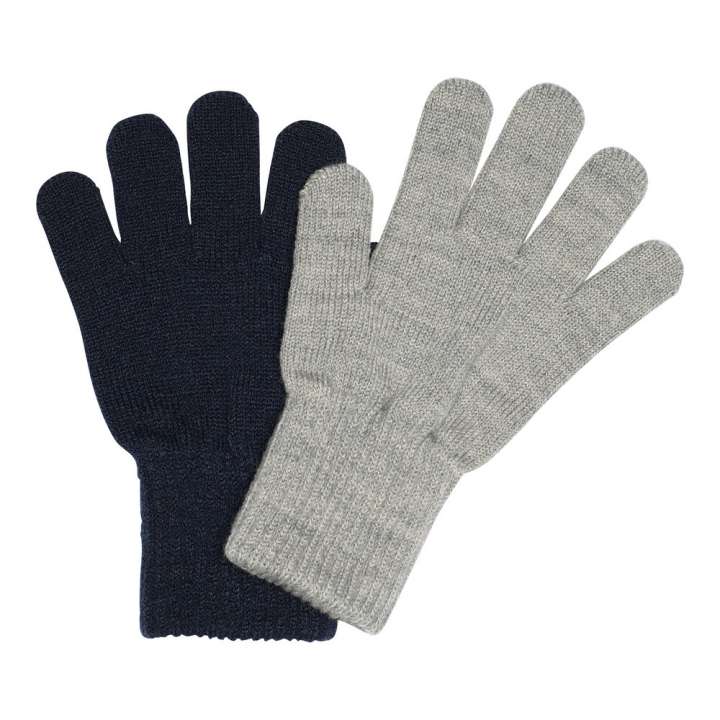 Priser på Comfy vanter 2-pak - Mix Light Grey Mel Blue - 7-11 ÅR