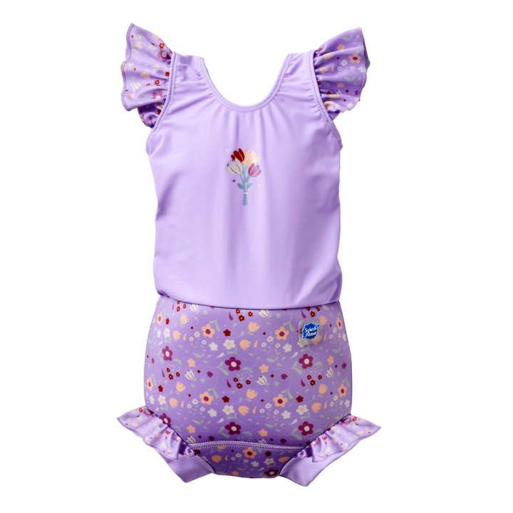 Priser på Happy nappy costume - Lilac spring - 2-3 ÅR