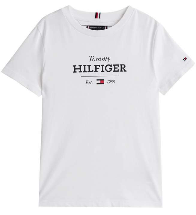 Priser på Tommy Hilfiger T-shirt - Monotype 1985 - Hvid