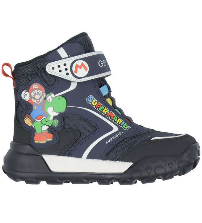 Priser på Geox Vinterstøvler - J Trekkyup - Super Mario - Tex - Navy/Sort