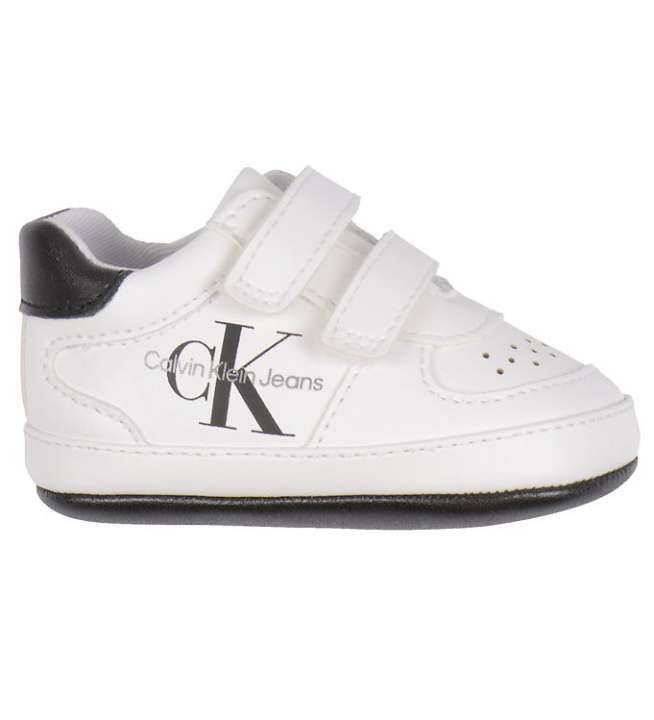 Priser på Calvin Klein Sko - Low Cut Velcro - Hvid/Sort