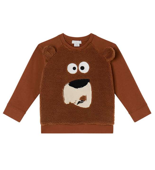 Priser på Stella McCartney Kids Sweatshirt - Brun m. Bjørn/Fleece