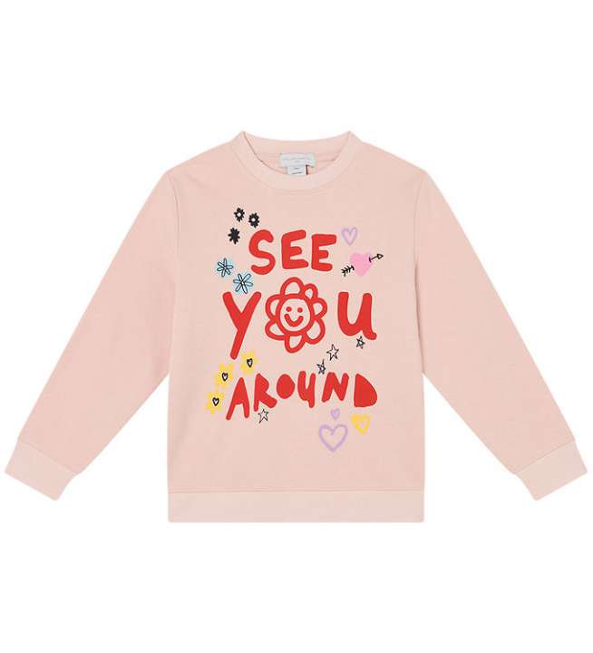 Priser på Stella McCartney Kids Sweatshirt - Pudderrosa m. Print