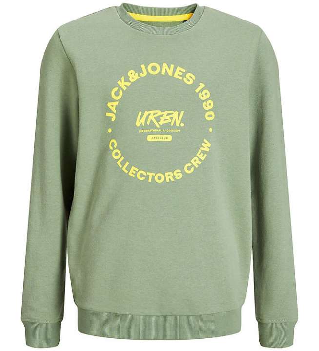 Priser på Jack & Jones Sweatshirt - JjSimon - Iceberg Green